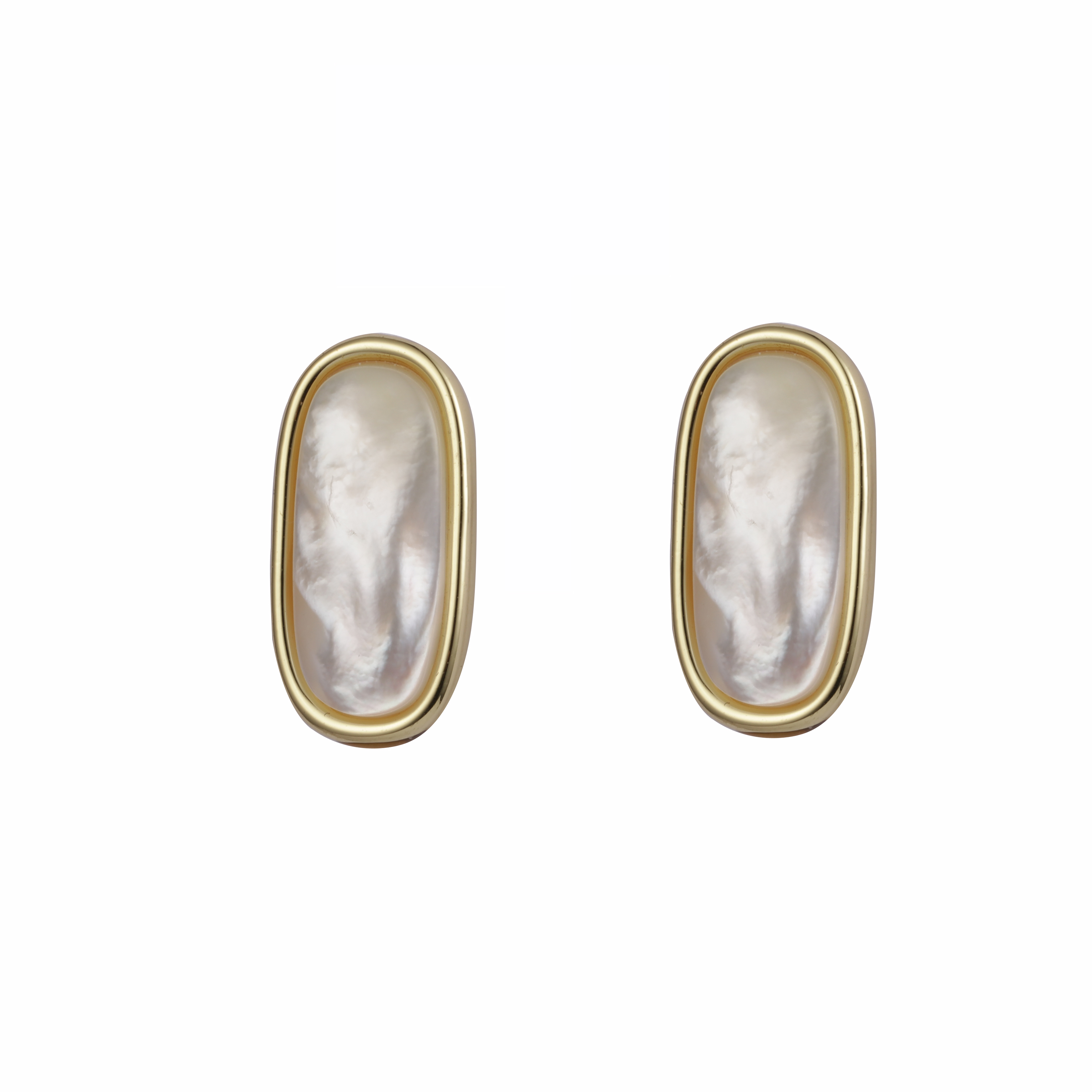 Pearl Color Mother Shell Earrings