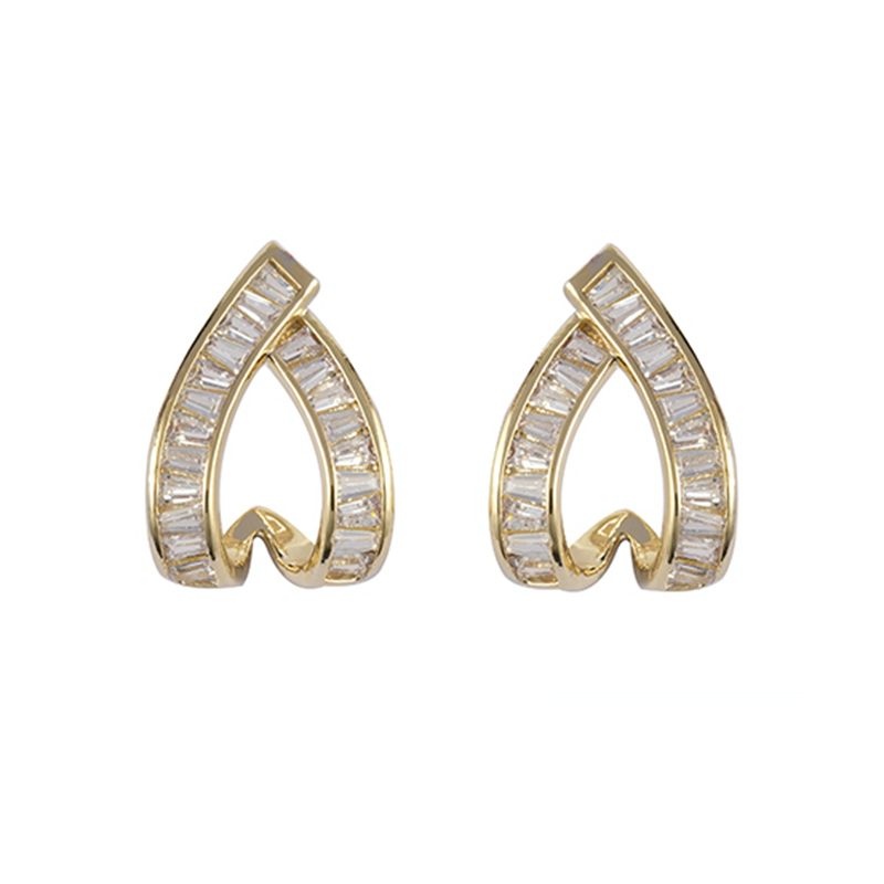 Available Cubic Zirconia Earrings Basic Style