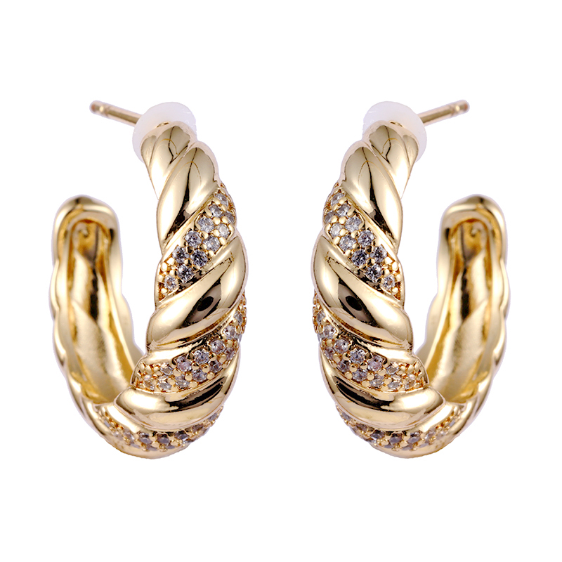 Twisted Hoop Earrings in Stock $1.0-1.5