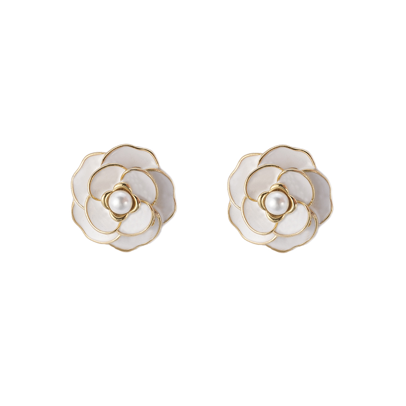 In-stock Pearl Flower Earring