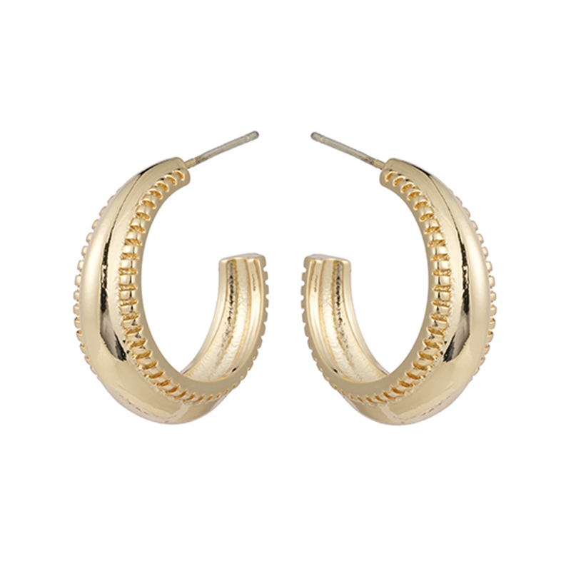 Fashion Plain Hoop Earrings $0.7~1.2