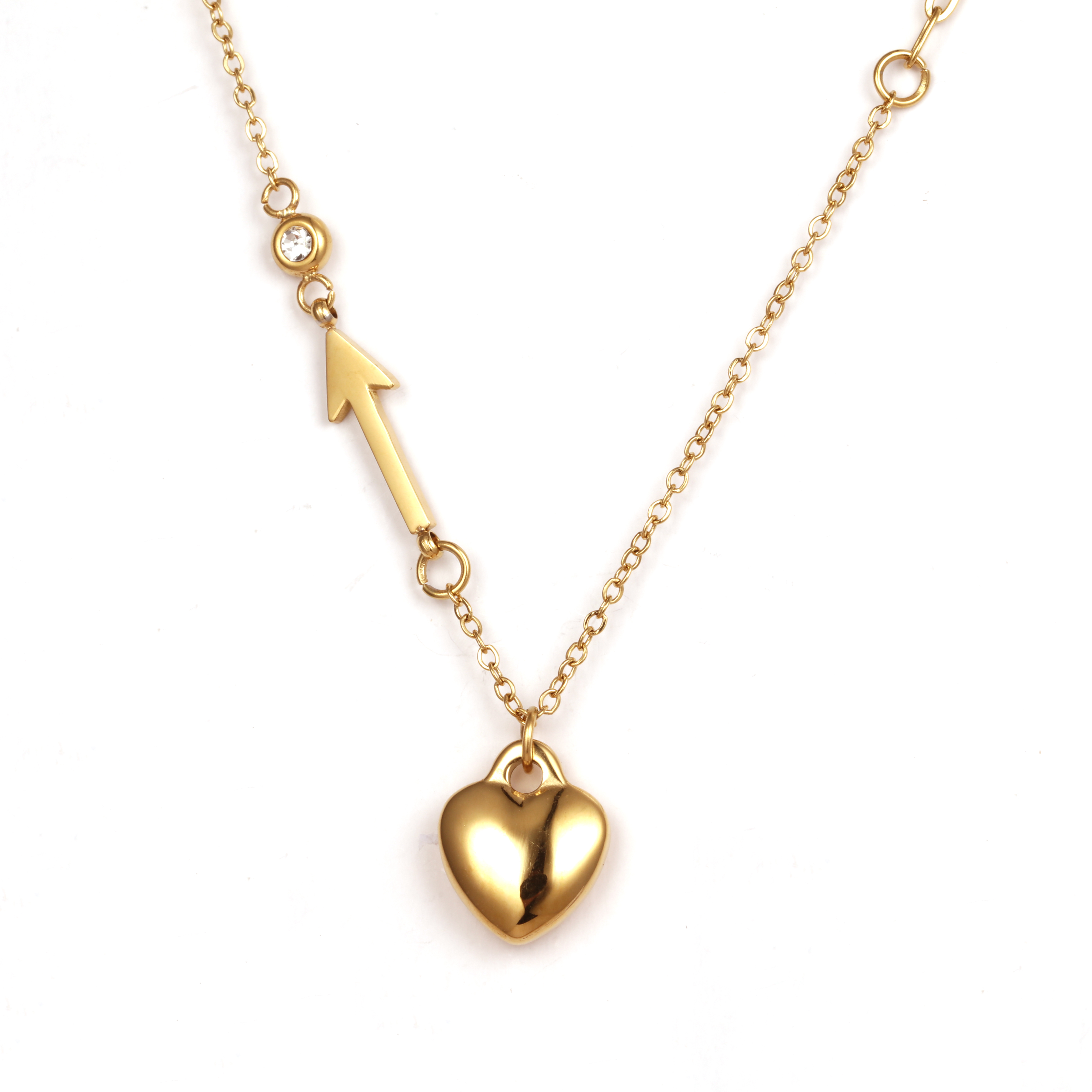 Heart Shaped Pendant Fasion Necklace