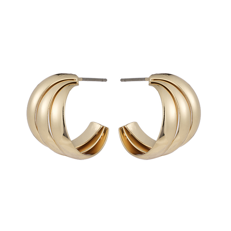 Fashion Plain Hoop Earrings $0.8~1.3
