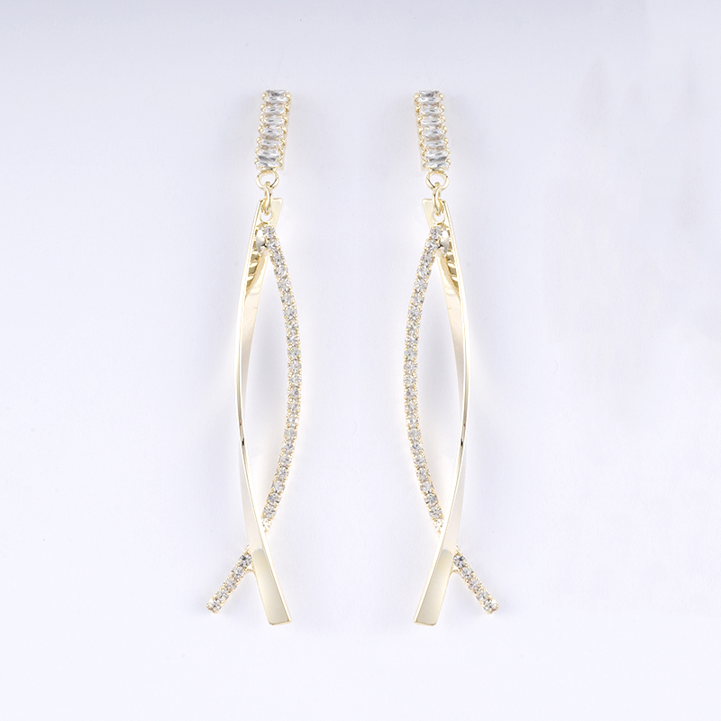  Tassel earring with stone chain for women $1.0--$1.5